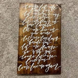 John Denver Annie's Song Handcrafted Wooden Lyrical Board 🎶